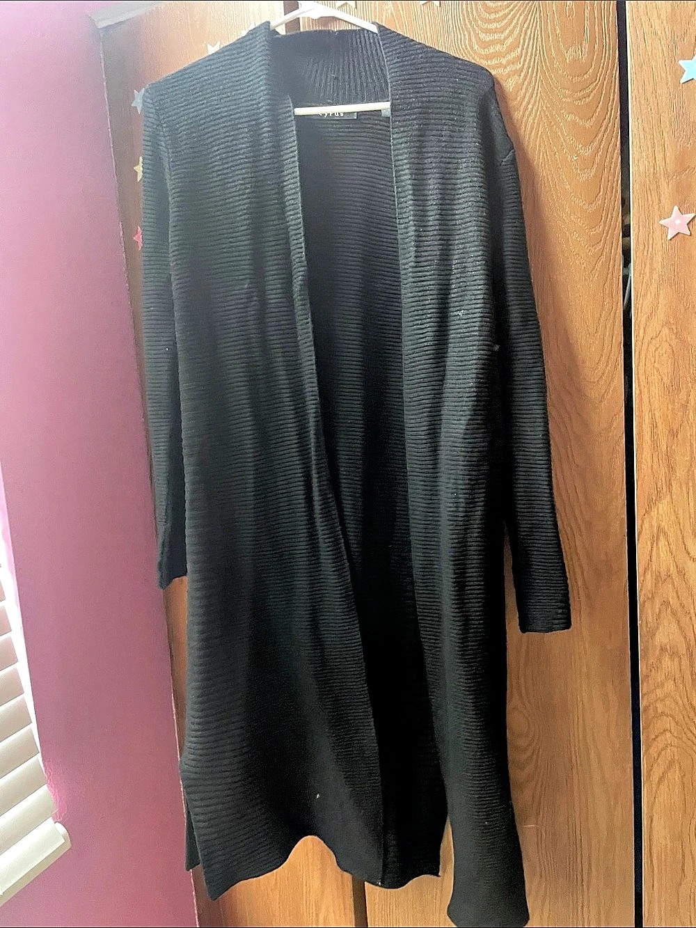 Cynthia Rowley Long Sleeve Cardigan in Black Like New